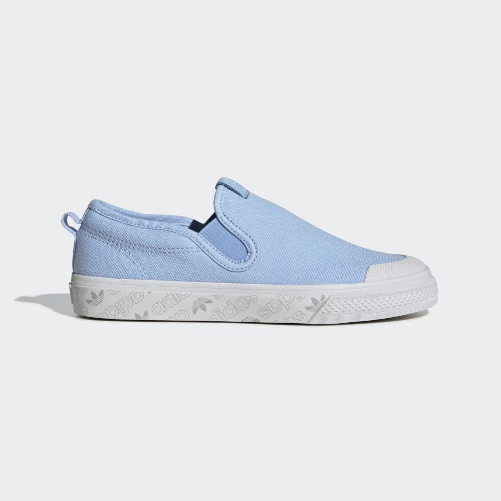Slip On Adidas Nizza Dama Romania - Albastri/Albi EE4871